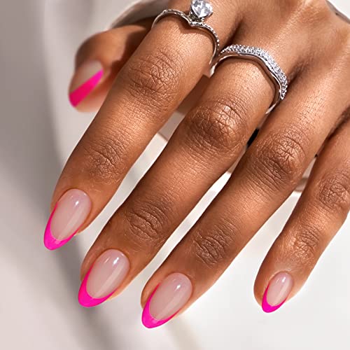 Long Square Blue Acrylic Nails, 24-Piece Durable Set for a Stylish Look