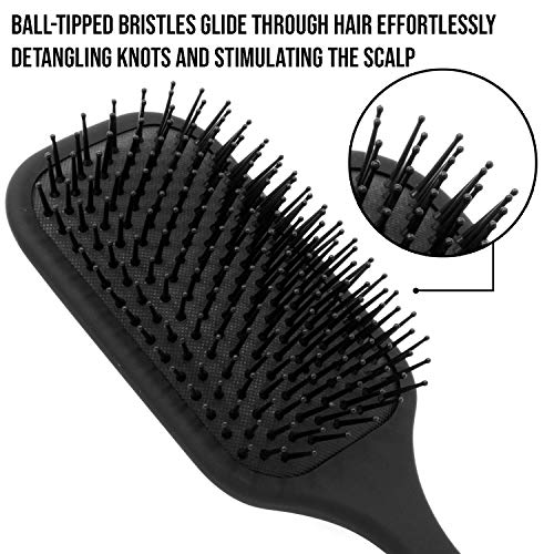 Effortless Styling Square Flat Hair Brush Perfect for All Hair Types - Image 3