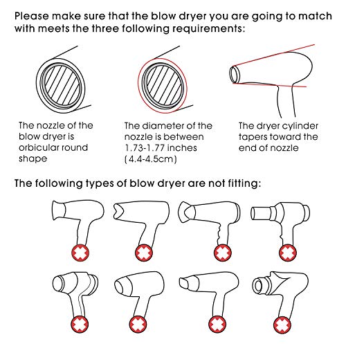 Straight Hair Styling Blow Dryer Diffuser for Smooth and Sleek Finish - Image 2