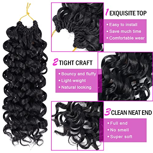 18 Inch Natural Color Straight Human Hair Crochet Extensions Easy Styling - Image 4