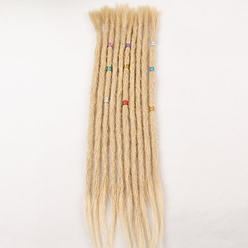 18 Inch Straight Human Hair Dreadlock Extensions 100% Remy Natural Look - Image 5