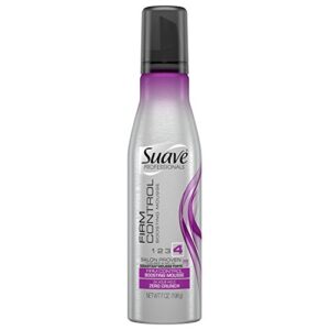 Strong hold hair mousse for lasting style.