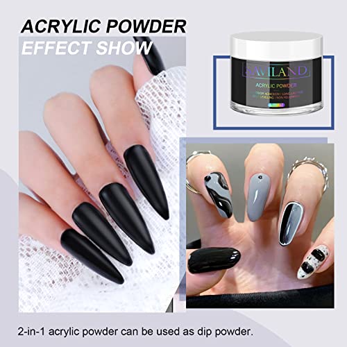 Chic Black Acrylic Nails Kit for Creative Nail Art Designs and Inspiration - Image 5