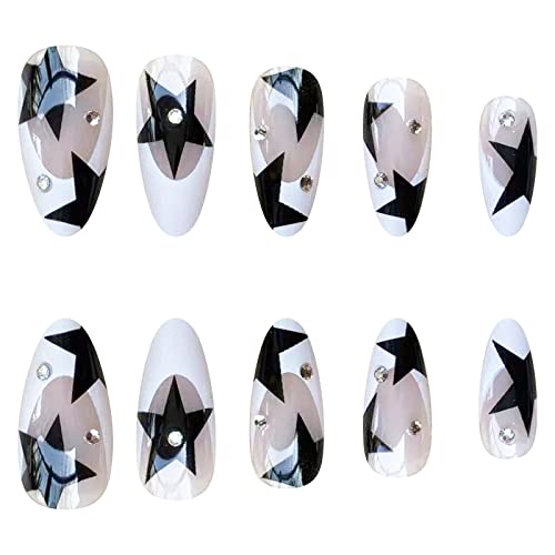 Chic Black and White Acrylic Nail Art Kits for Trendy Nail Enthusiasts - Image 6