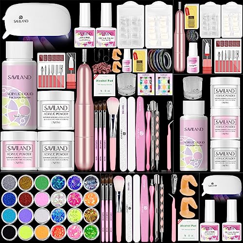 Chic Glamorous Acrylic Nails Kit Easy Application 24 Count