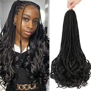Natural Wave Crochet Braids 18 Inch 1B Human Hair for Effortless Styling