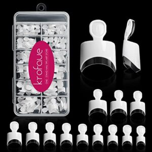 Chic Elegant White Tip Acrylic Nail Design Kit for Stylish and Sophisticated Manicures
