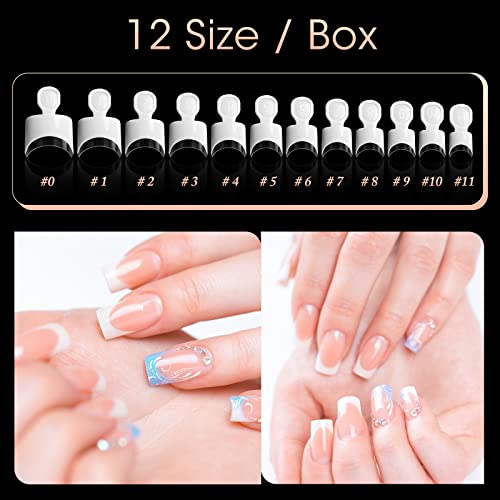 Chic Elegant White Tip Acrylic Nail Design Kit for Stylish and Sophisticated Manicures - Image 3