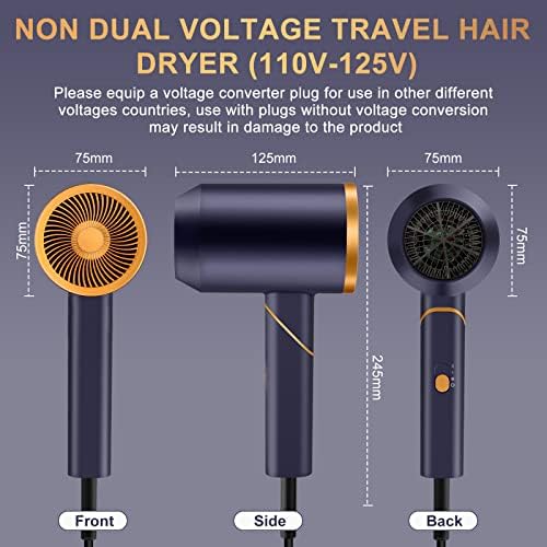 Sutra Marble Compact Travel Blow Dryer Dual Voltage for Effortless Styling - Image 5
