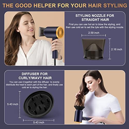 Sutra Marble Compact Travel Blow Dryer Dual Voltage for Effortless Styling - Image 4
