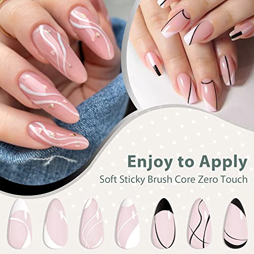 Creative Nail Art Kit with Gel Polish for Easy Swirl Designs - Image 3