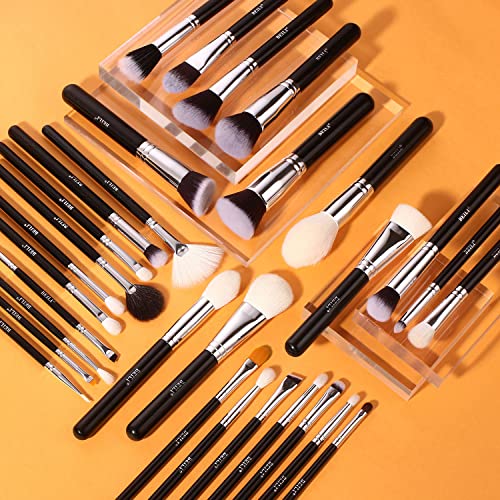 10 Piece Synthetic Hair Makeup Brush Set for Flawless Application and Easy Cleaning - Image 7