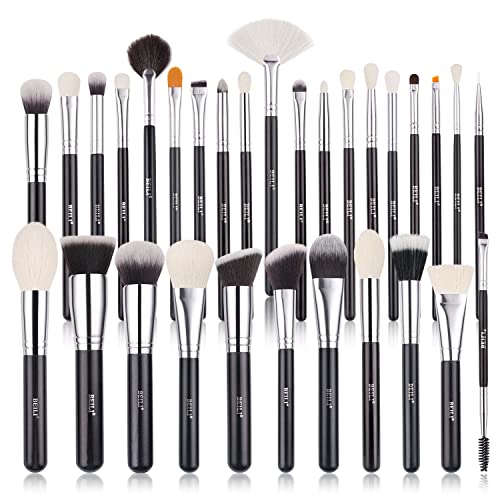 10 Piece Synthetic Hair Makeup Brush Set for Flawless Application and Easy Cleaning