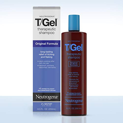 T/Gel Therapeutic Shampoo for Flaky Scalp 8 fl oz Bottle - Image 2