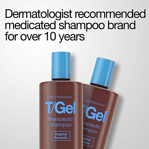 T/Gel Therapeutic Shampoo for Flaky Scalp 8 fl oz Bottle - Image 3