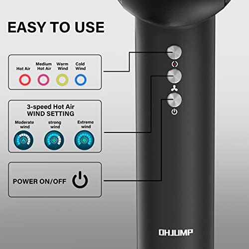 T9 Lightweight Professional High-Power Blow Dryer Compact Design Easy Use - Image 2