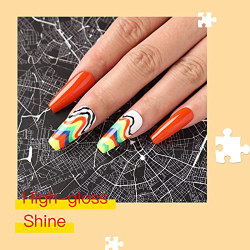Tangerine Gel Nail Polish 15ml, Vibrant Color, Long-Lasting Shine - Image 4