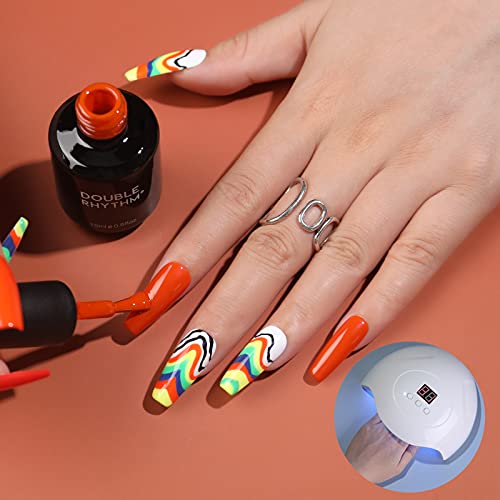 Tangerine Gel Nail Polish 15ml, Vibrant Color, Long-Lasting Shine - Image 2