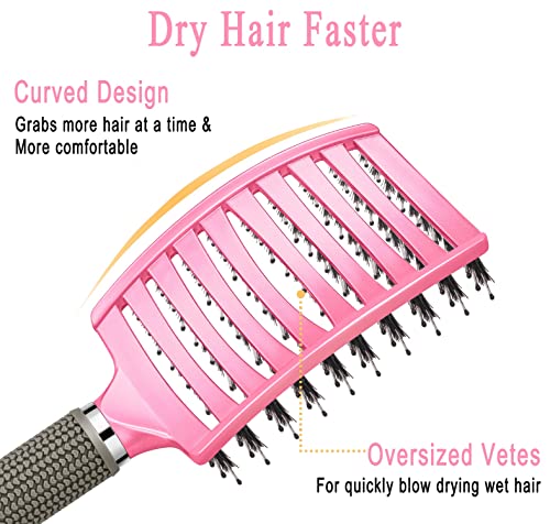 Tangle Cherub Kids Easy Detangling Hair Brush Soft Bristles Colorful Design - Image 6