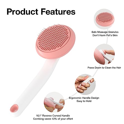 Tangle Pets Detangling Brush for Easy Grooming, All Pet Sizes, 1 Count - Image 2