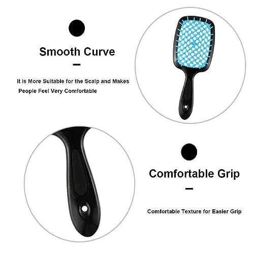 Prairie Sunrise Detangling Hair Brush with Gentle Soft Bristles for Effortless Styling - Image 3