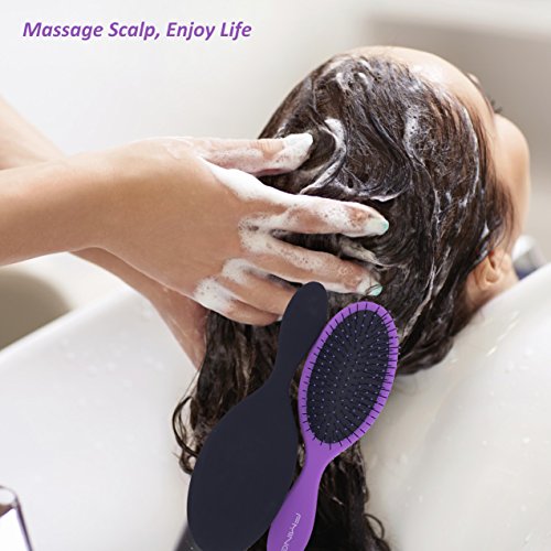 Tangles Hair Brush 2 Pack for Easy Detangling and Styling Lightweight - Image 6