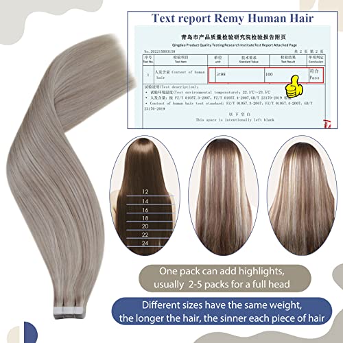 20 Inch Tape-In 100% Human Hair Extensions for Natural Volume and Length - Image 6