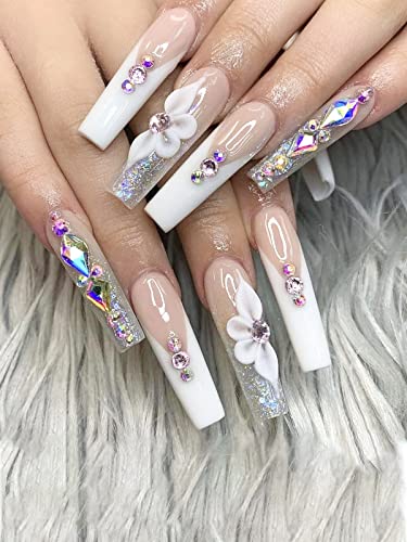 Clear Tapered Square Acrylic Nail Tips for Professional Nail Art, 500 Piece Set - Image 7
