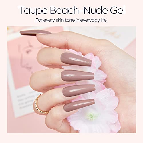 Taupe Gel Nail Polish 15ml - Long-lasting, Stylish Color for Beautiful Nails - Image 3