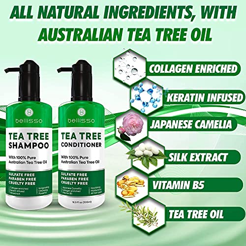 8 oz Tea Tree Dandruff Hair Mask for Scalp Relief and Nourishment - Image 4