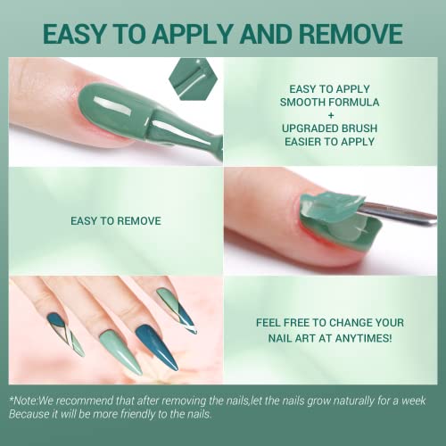 Vibrant Teal Nail Polish 15ml Bottle Trendy Color for Salon-Quality Nails - Image 5
