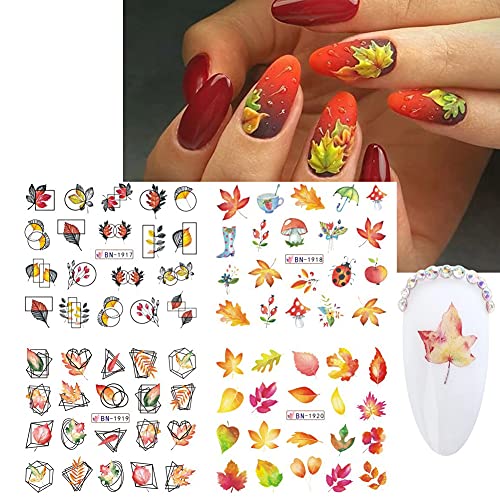 Festive Thanksgiving Gel Nail Polish Set with Creative Holiday Designs - Image 3