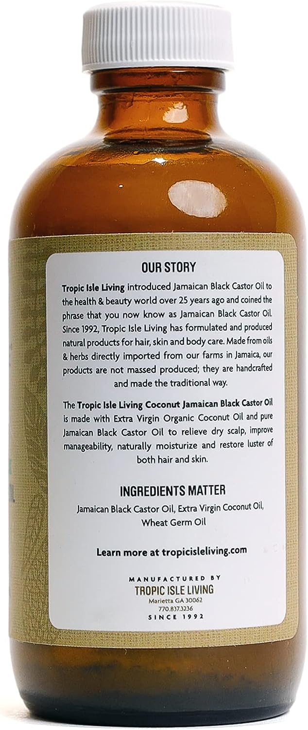 Nourishing 4 oz Black Castor Oil for Natural Hair Color and Growth - Image 2