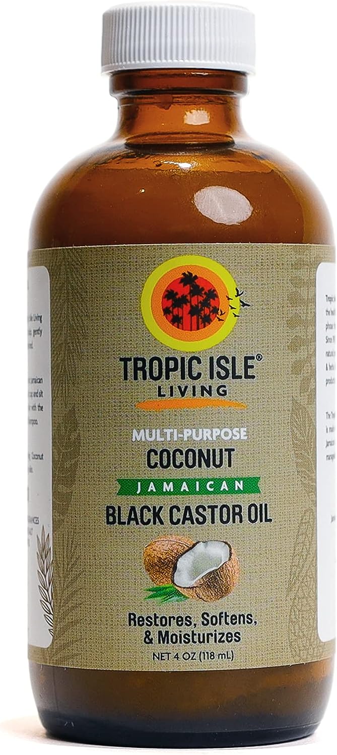 Nourishing 4 oz Black Castor Oil for Natural Hair Color and Growth