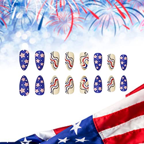 Stylish 24 Piece Trendy American Acrylic Nails Set for Manicures - Image 3