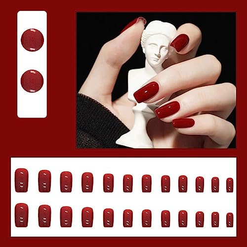 Trendy Solid Color Acrylic Nails Set for a Stylish At-Home Manicure - Medium Length - Image 7
