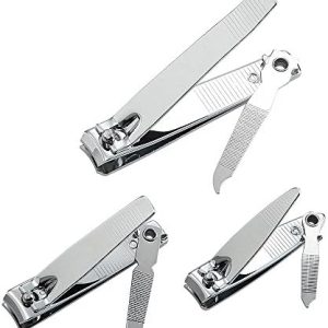 Ergonomic Stainless Steel Nail Clippers for Easy & Effective Fingernail Care