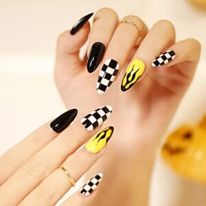 Vibrant Fire Red Acrylic Nail Design Set for Stunning Manicure Look