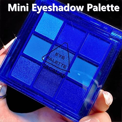 Vintage Blue Eyeshadow and Red Lips Makeup Set for Classic Glamour - Image 6