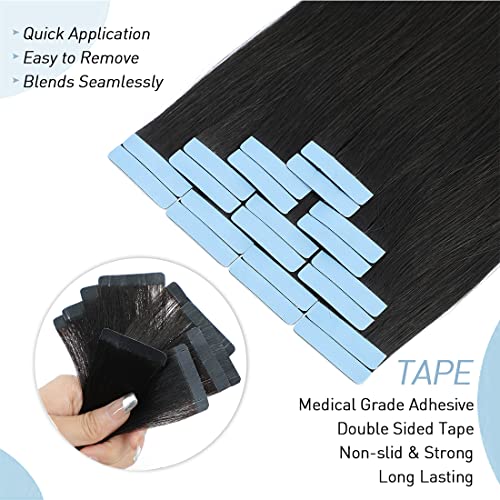 Wavy Tape-In Human Hair Extensions - Image 7