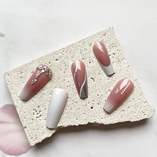 Elegant Wedding Acrylic Nail Designs 24 Piece Pack - Image 5