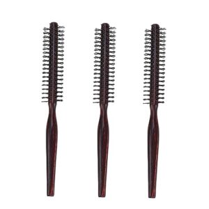 Wooden round hair brush
