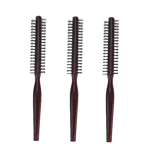 Wooden round hair brush