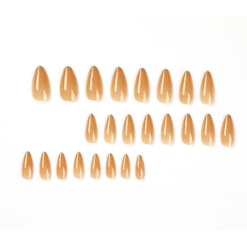 13-Piece Yellow Stiletto Acrylic Nails Set for Chic Nail Art - Image 5