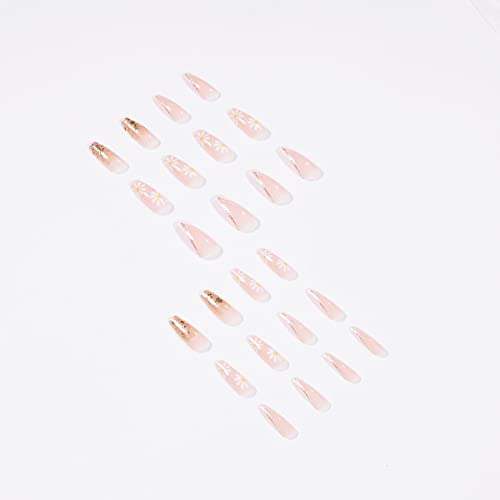 Sparkling Yellow Glitter Acrylic Nails Kit - Long Wear, Simple Application, Any Event - Image 3