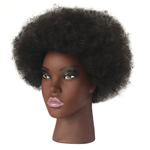 Cosmetology Mannequin Head: Afro American 100% Human Hair Training - Image 2