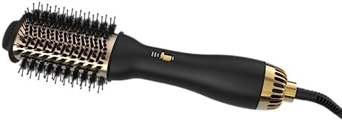 Black hair blow dryer brush for styling and drying. - Image 8