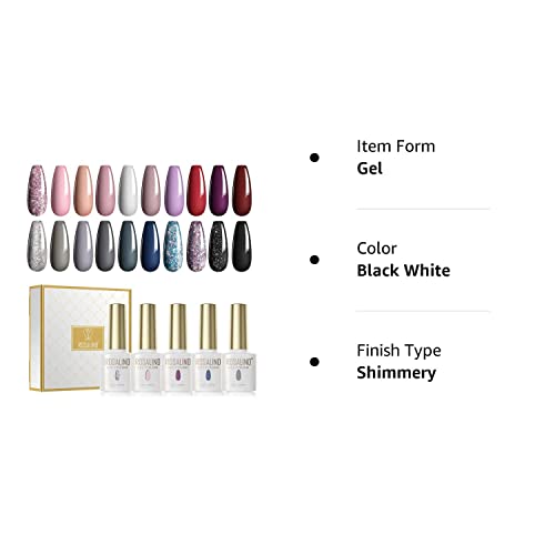 Sparkly black gel nail polish. - Image 10