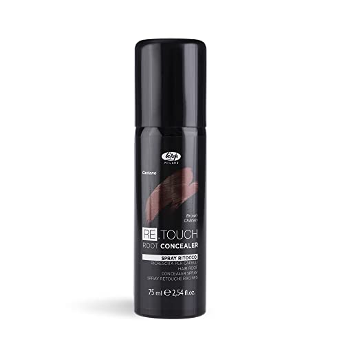 Temporary black hair spray for quick color change.