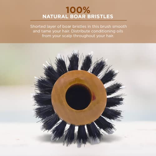 Bass Boar Bristle Hair Brush for Smooth Shiny Hair Medium Size New Condition - Image 3